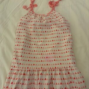 Andy & Evan Pink and White Patterned Dress